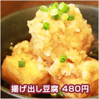 揚げ出し豆腐　480円